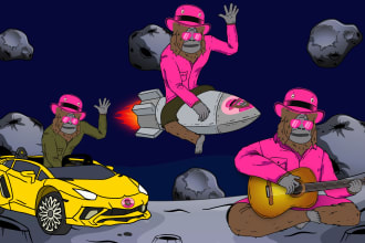 create illustrations for your crypto memecoin