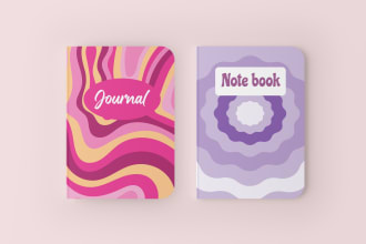 design notebook, book, journal and amazon KDP covers for you