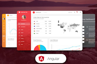 develop angular front end web app