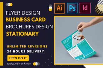 design professional business flyer, brochures and stationary