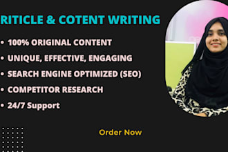 write a unique SEO article,or website content