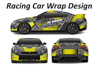 do racing car wrap design, racing car wrap, sports car wrap, car wrap design