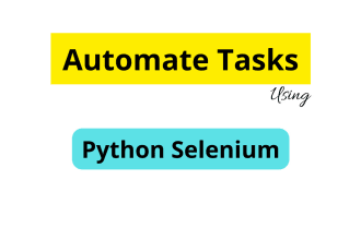 do web automation using python and selenium