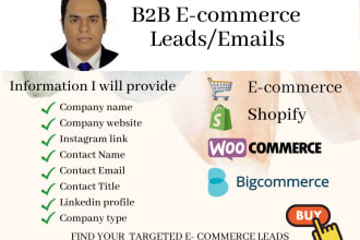 build ecommerce leads list