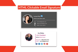 make the best HTML email signature for gmail, outlook, apple