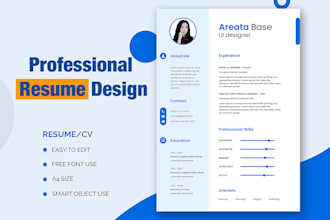 creatively design a professional resume and cover letter