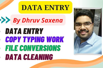 do data entry for you and file format conversion