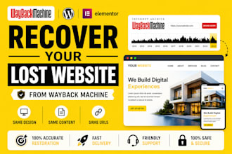 restore wordpress website from wayback machine web archive