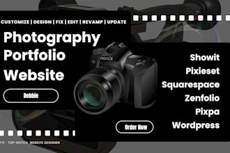 design showit website pixieset squarespace photography portfolio website