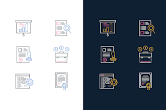 design custom line icons