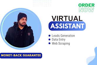 be data entry operator, virtual assistant and email list building