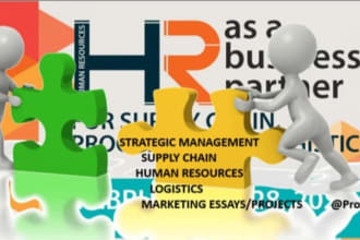 research on strategic mgt, supply chain, human resources, marketing, logistics