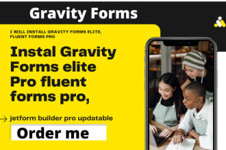 install gravity forms fluent forms pro and activate elite license