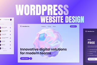 design responsive wordpress website modern website design