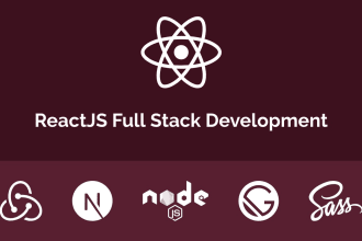 develop your app or website using react with next or gatsby