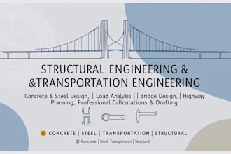 do structural engineering, transportation, concrete design and steel design