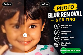 edit manipulate retouch and clear blur images in 30 minutes