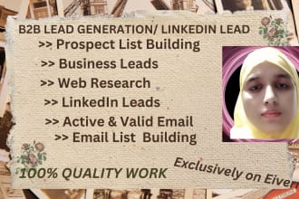 do targeted b2b lead generation, email lists, sales lead