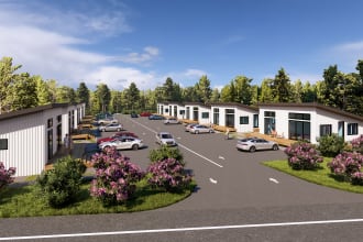 design 2d 3d cabin, lodge, chalet, bungalow, hut, shack and render