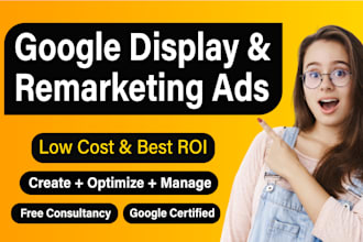 setup google display ads and remarketing or retargeting campaign