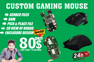 design custom gaming mouse or optical mouse