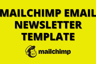 design custom mailchimp HTML newsletter email template