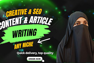 provide creative, engaging, human written SEO content