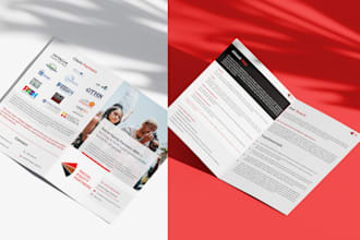 design bifold, trifold, real estate brochure, coporate brochure