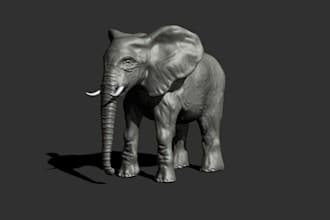 create a 3d animal or creature for 3d printing