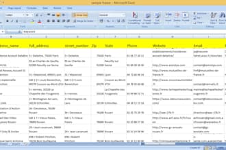 provide 600k b2b business database of france