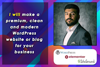 make a premium, clean and modern wordpress website for your business
