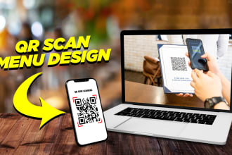 generate a qr scan digital menu for restaurants or cafes