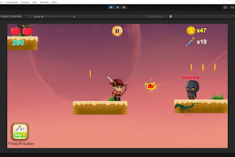 do unity game development, 2d game, unity