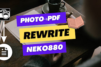 rewrite your documents from photo to document