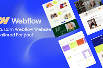 design and build a custom webflow website