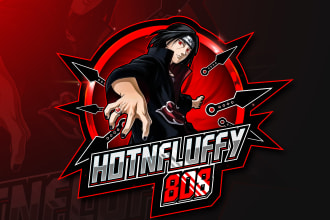 design an amazing anime logo for twitch, twitter, or youtube