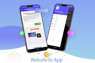 convert website to android mobile app professionally