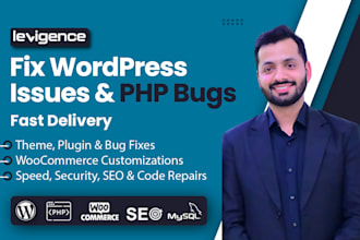 fix wordpress issues, bugs, php errors and wordpress help