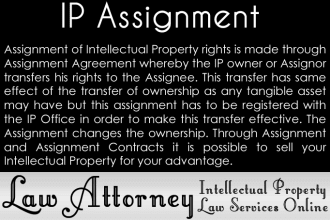 assist trademark, patent revival, renewal, assignment recordation