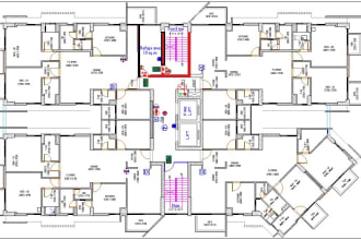 do your floor plan jpg, pdf to autocad of the city permit