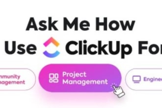 be your project management consultant for clickup