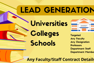 provide targeted school, college and university lead generation service