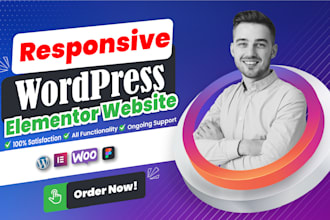 build a responsive and ecommerce wordpress website design