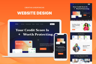 design creative, unique and high quality website UI UX
