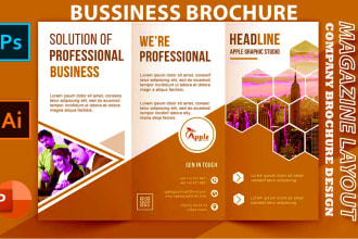 do company brochure, report design, magazine layout and invoice design