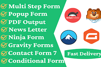 fix or do advanced gravity forms, ninja form, contact form 7