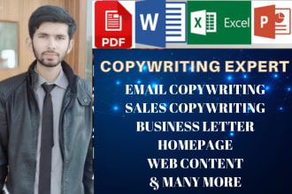 do professional copywriting for your website and business