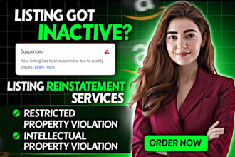 solve amazon listing reinstatement, intellectual property violation