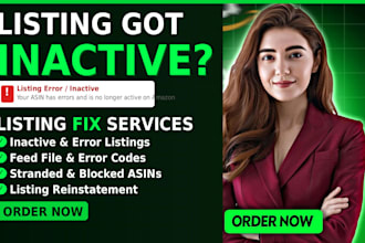 fix amazon listing errors, amazon listing reinstatement