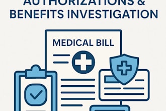 do medical billing, authorizations, and benefits investigation